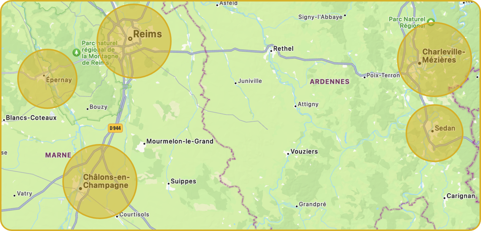 Commune couvertes